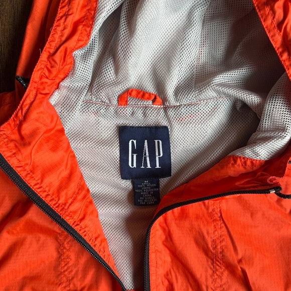 Mens Vest Size Medium Orange Hiking Hoodie Utility (J2) - Picture 4 of 6